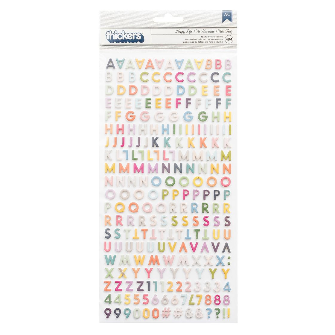 Paige Evans Whimsical Thickers Stickers 5.5"X11" 494/Pkg
