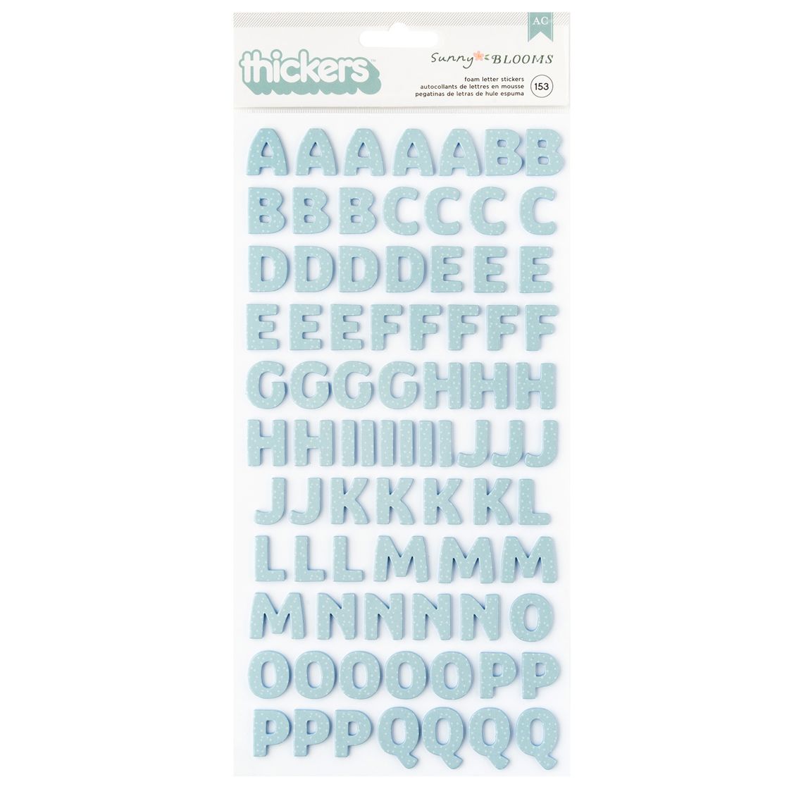 Pebbles Sunny Bloom Thickers Stickers 153/Pkg