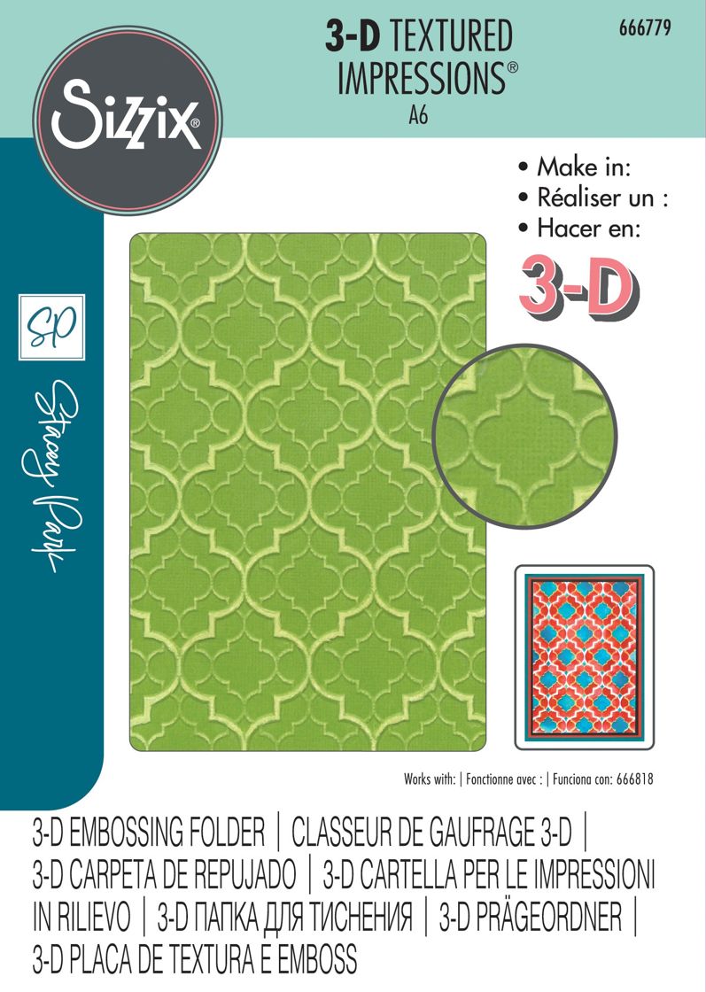 Textures From Afar Textured Impressions 3D Embossing Folder By Stacey Park