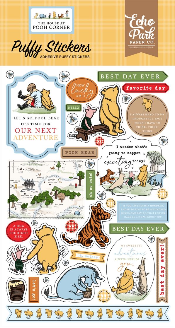 Echo Park House at Pooh Corner Puffy Stickers
