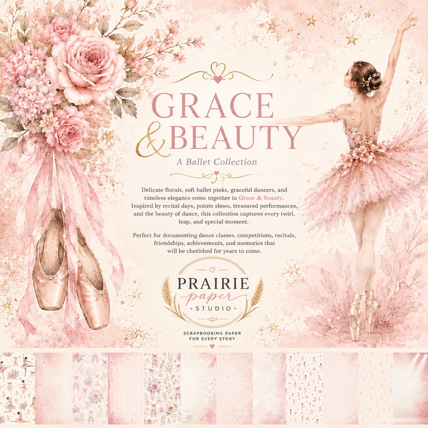Prairie Paper Studio 12x12 Collection - Grace & Beauty