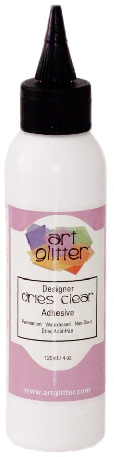 Art Glitter Designer Dries Clear Adhesive, 4 oz.