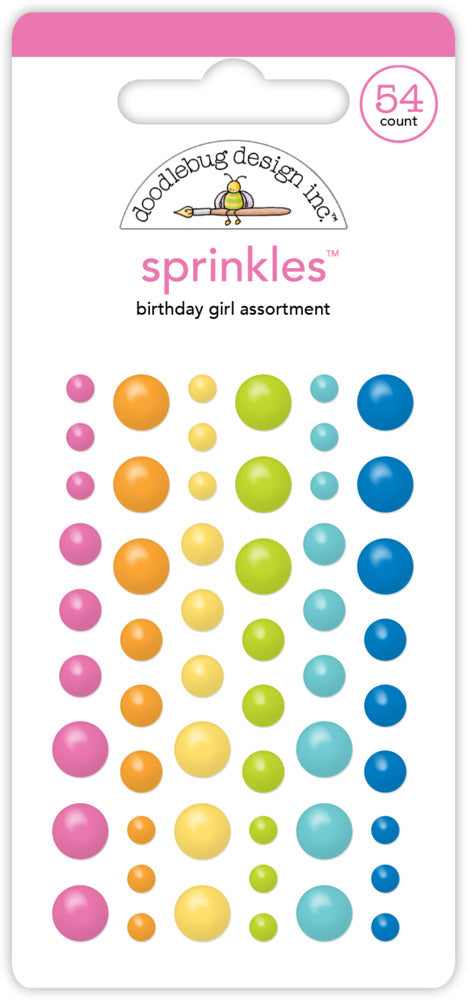 Doodlebug Design Inc. Shape Sprinkles - Birthday Girl Assortment