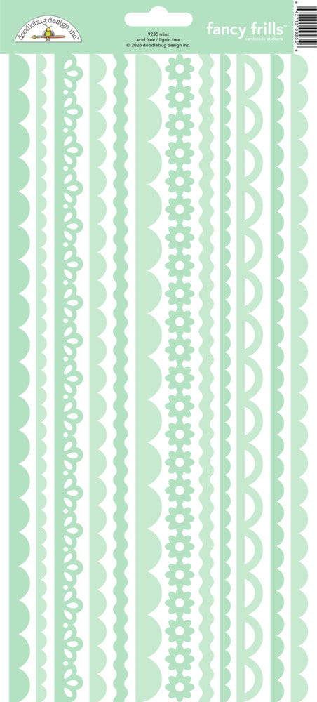 Doodlebug Design Inc. Fancy Frills Stickers, Mint
