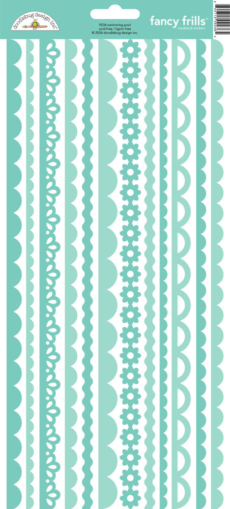 Doodlebug Design Inc. Fancy Frills Stickers, Swimming pool