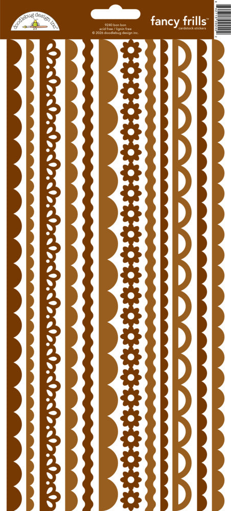 Doodlebug Design Inc. Fancy Frills Stickers, Bon Bon