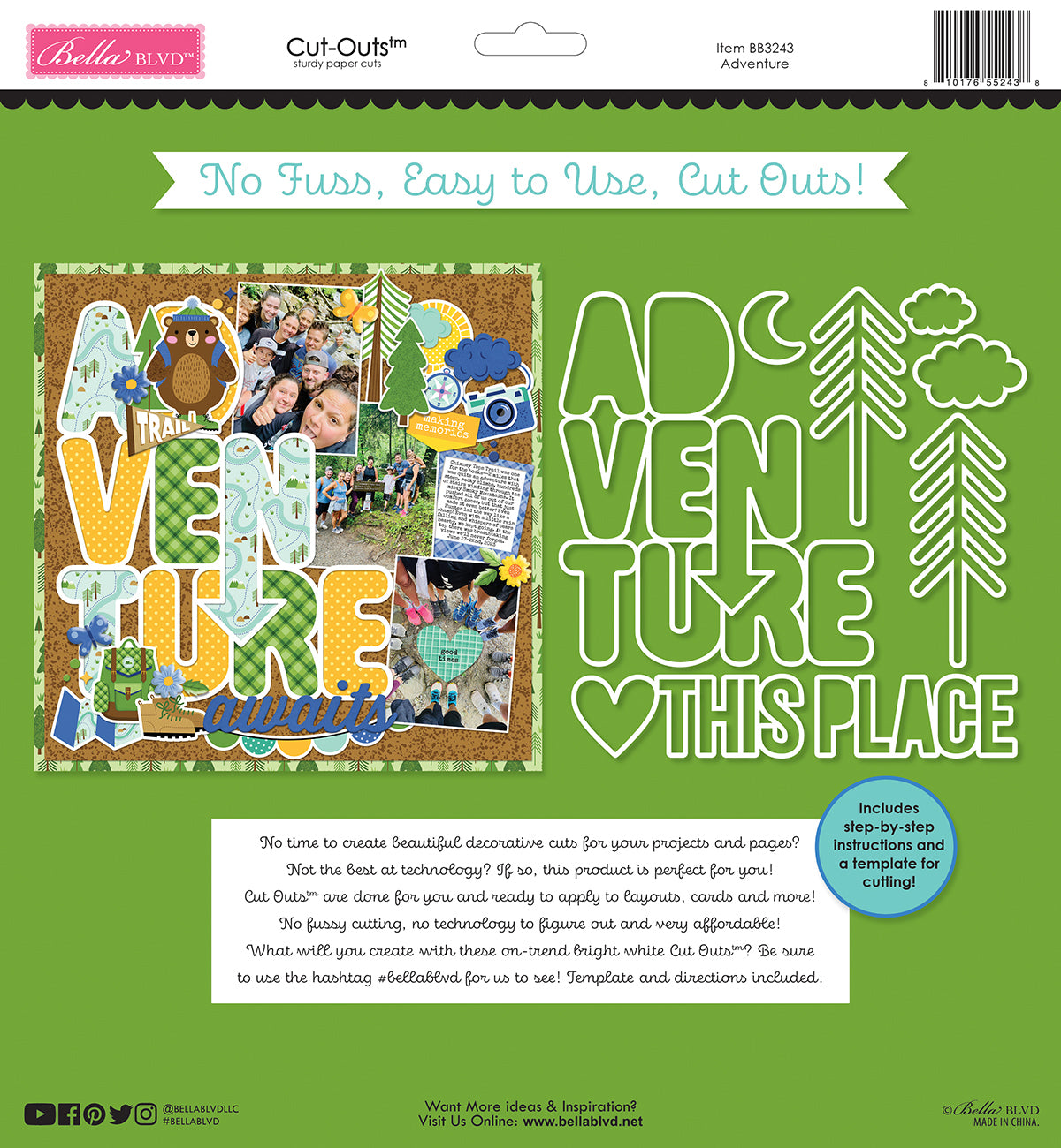 Bella Blvd - Cut-Outs - Adventure Awaits