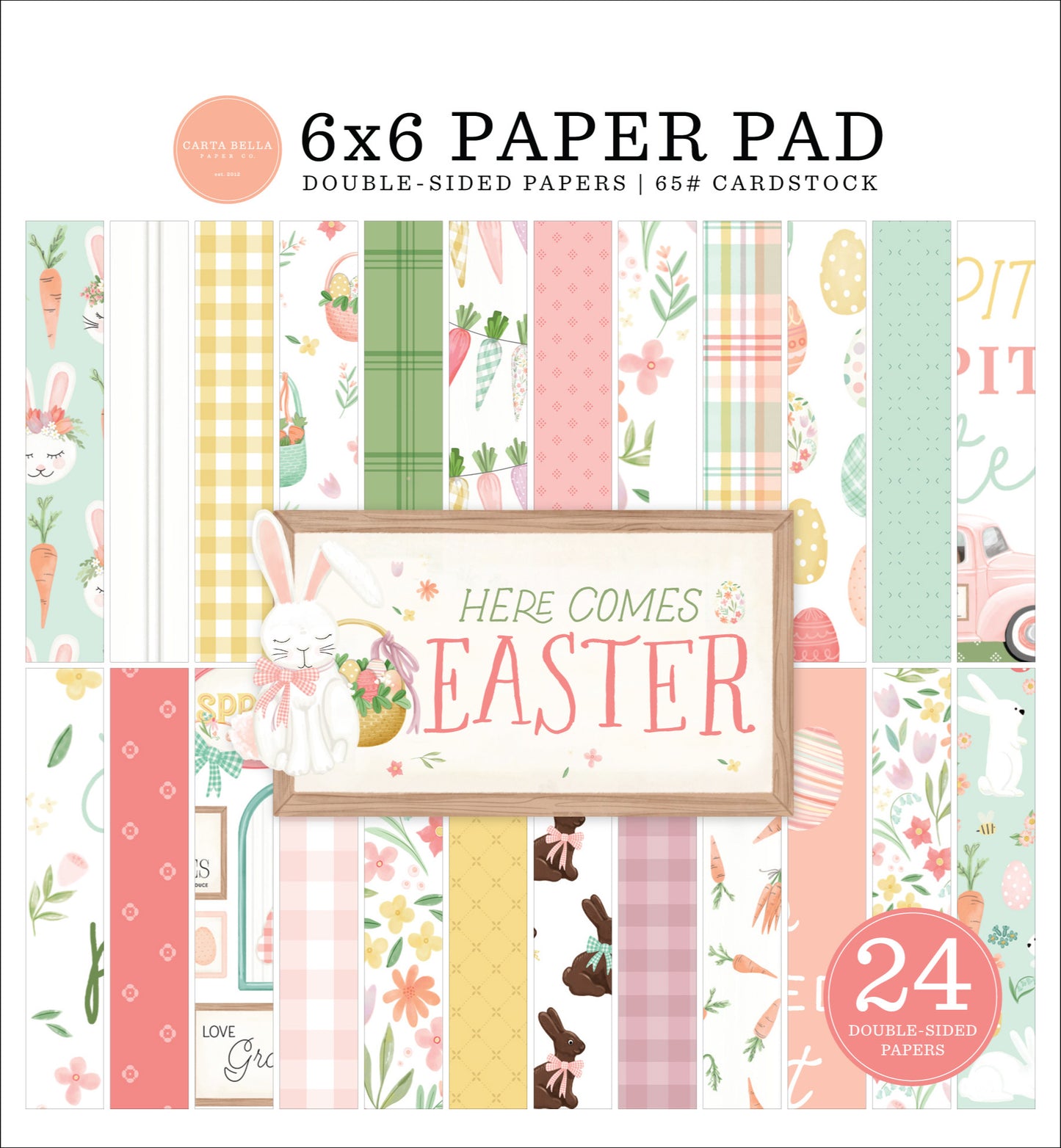 Carta Bella Here Comes Easter 6x6 Paper Pad
