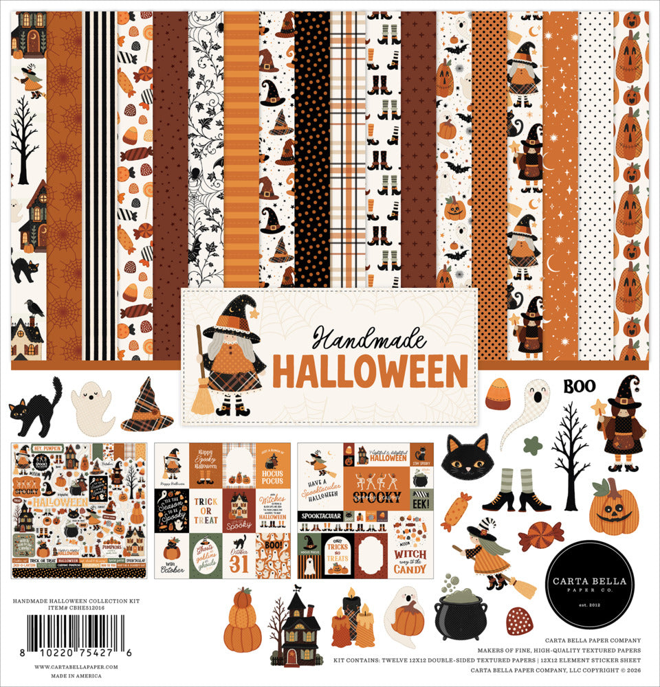 Carta Bella 12X12 Collection Kit, Handmade Halloween