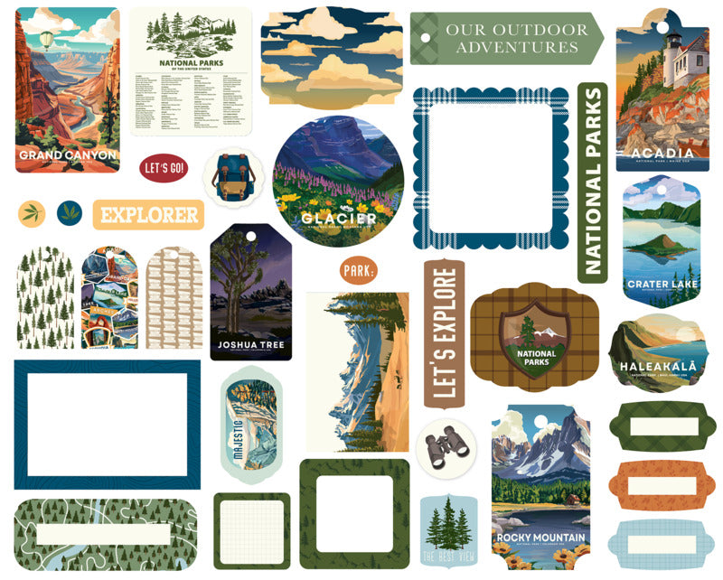 Carta Bella National Parks No 2 Frames & Tags