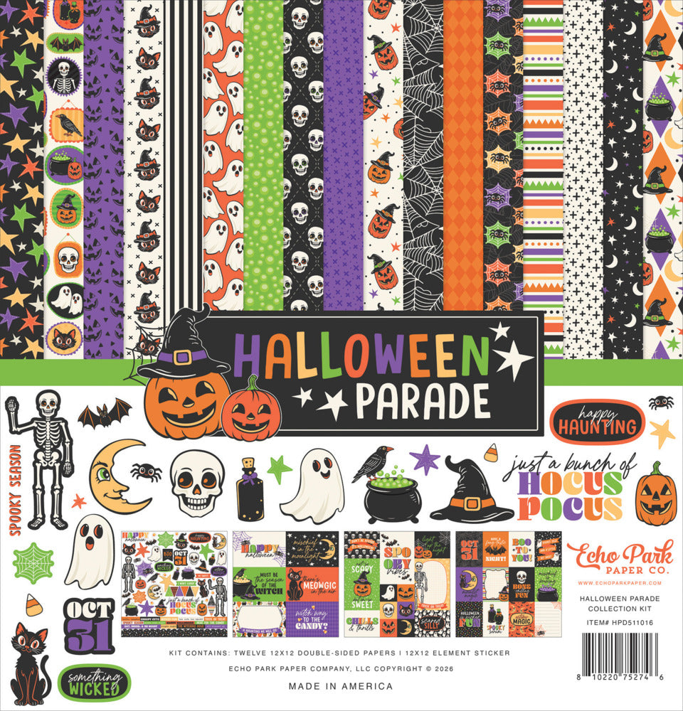 Echo Park 12X12 Collection Kit, Halloween Parade