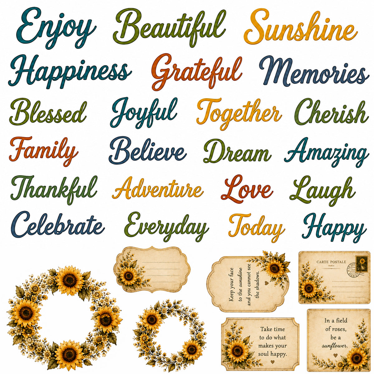 Prairie Paper Studio - Sunflower Fields - Ephemera 5