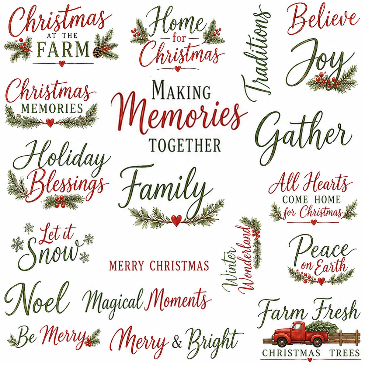 Prairie Paper Studio Farmhouse Christmas - Ephemera 7
