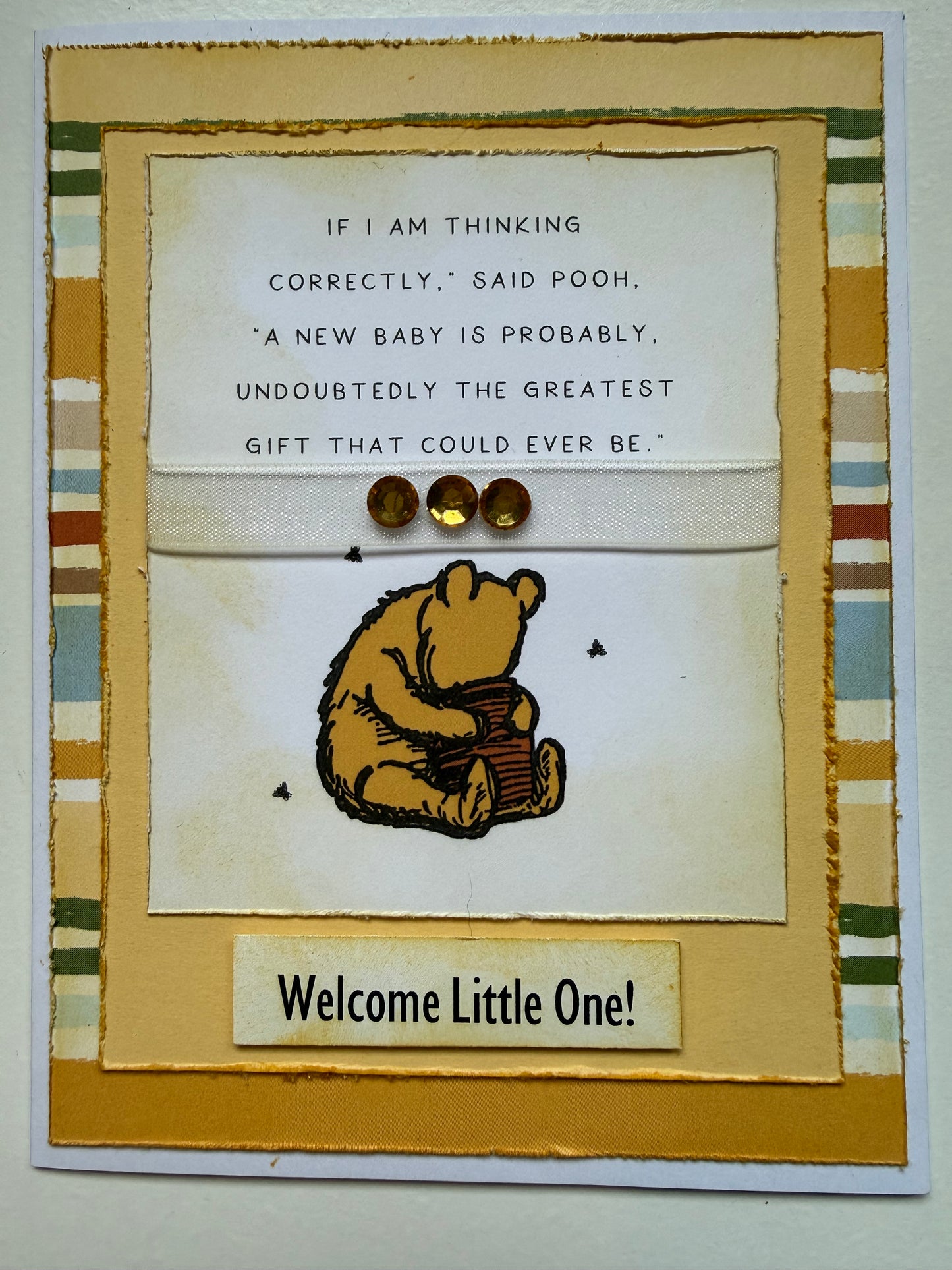 Pooh Baby Card Kit