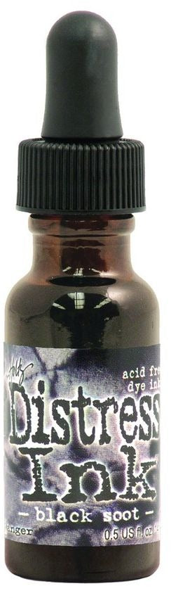 Tim Holtz Distress Ink Pad, Black Soot Reinker