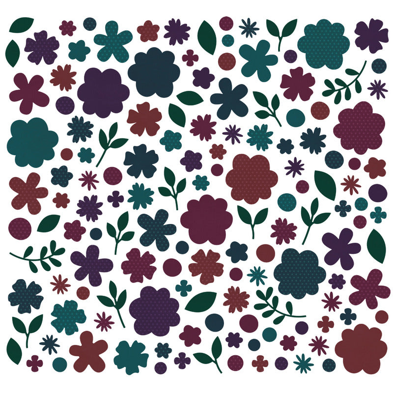 Simple Stories Color Vibe Flower Bits - Dark