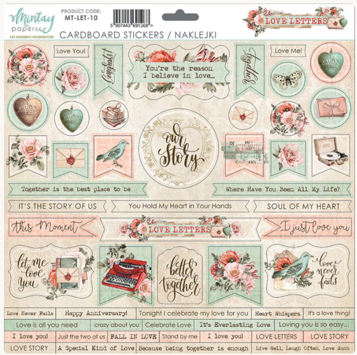 Mintay Love Lessons Cardboard Stickers 12x12