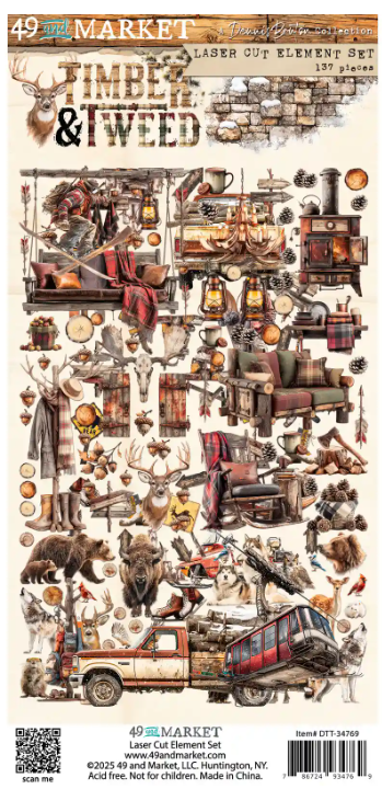 49 & Market Timber & Tweed Laser Cut Element Set