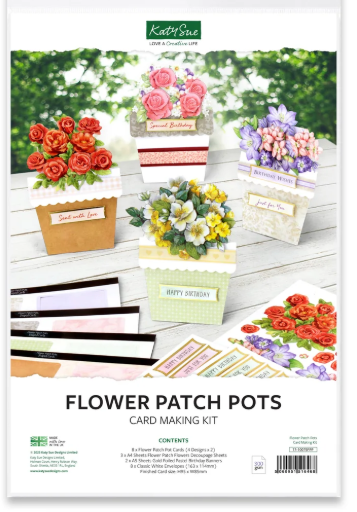 Katy Sue Flower Patch Pots Card Making Kit