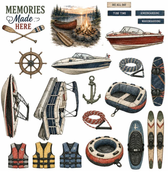 Prairie Paper Studio Life on the Lake Ephemera 5