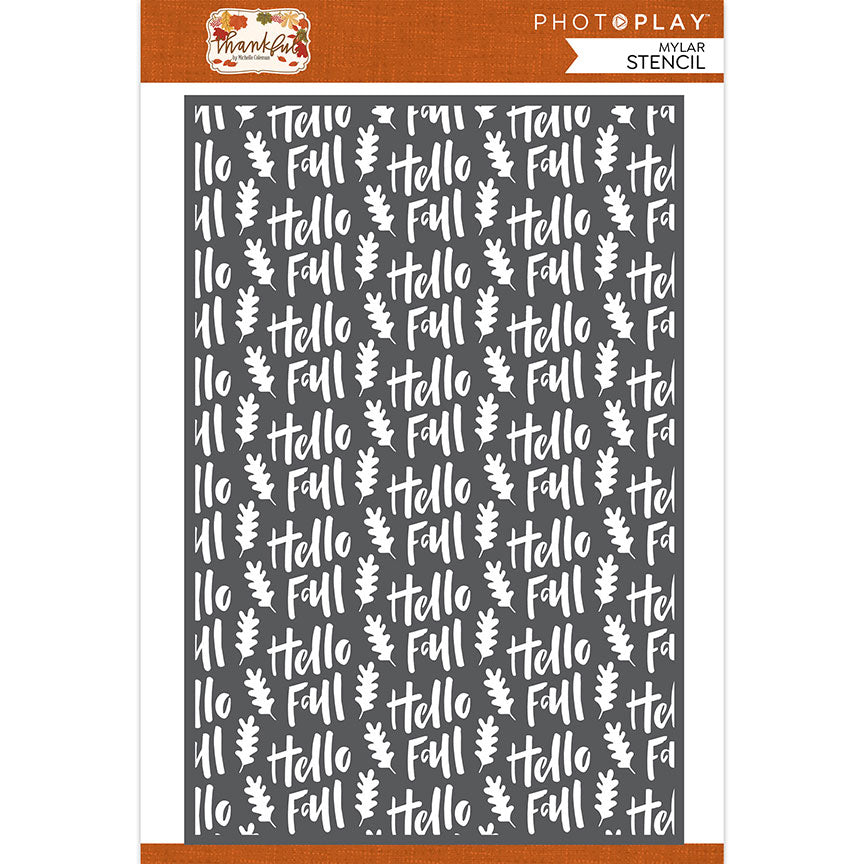 Photoplay - Thankful - Hello Fall Stencil