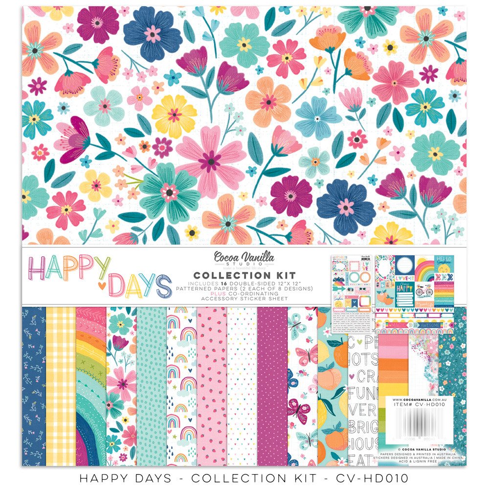 Cocoa Vanilla Happy Days 12x12 Collection Kit