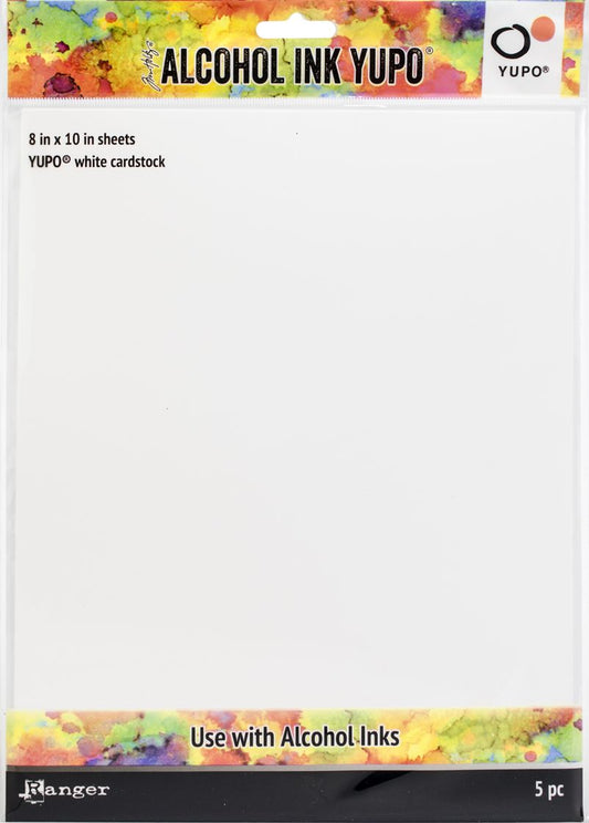 Tim Holtz Alcohol Ink White Yupo Paper 86lb