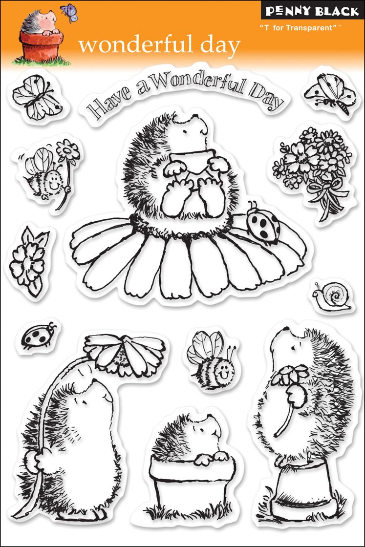 Penny Black Wonderful Day Clear Stamp