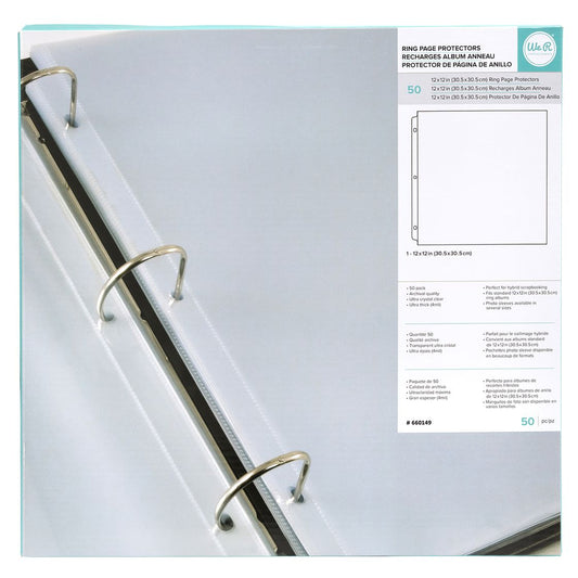 Ring Page Protectors - 50pk