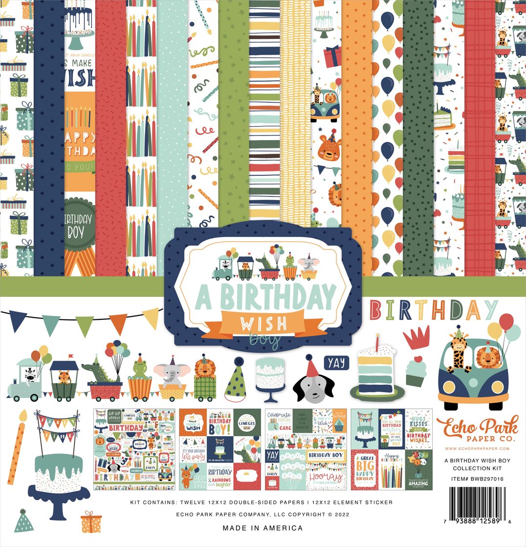A Birthday Wish Boy 12 x 12 Collection Kit
