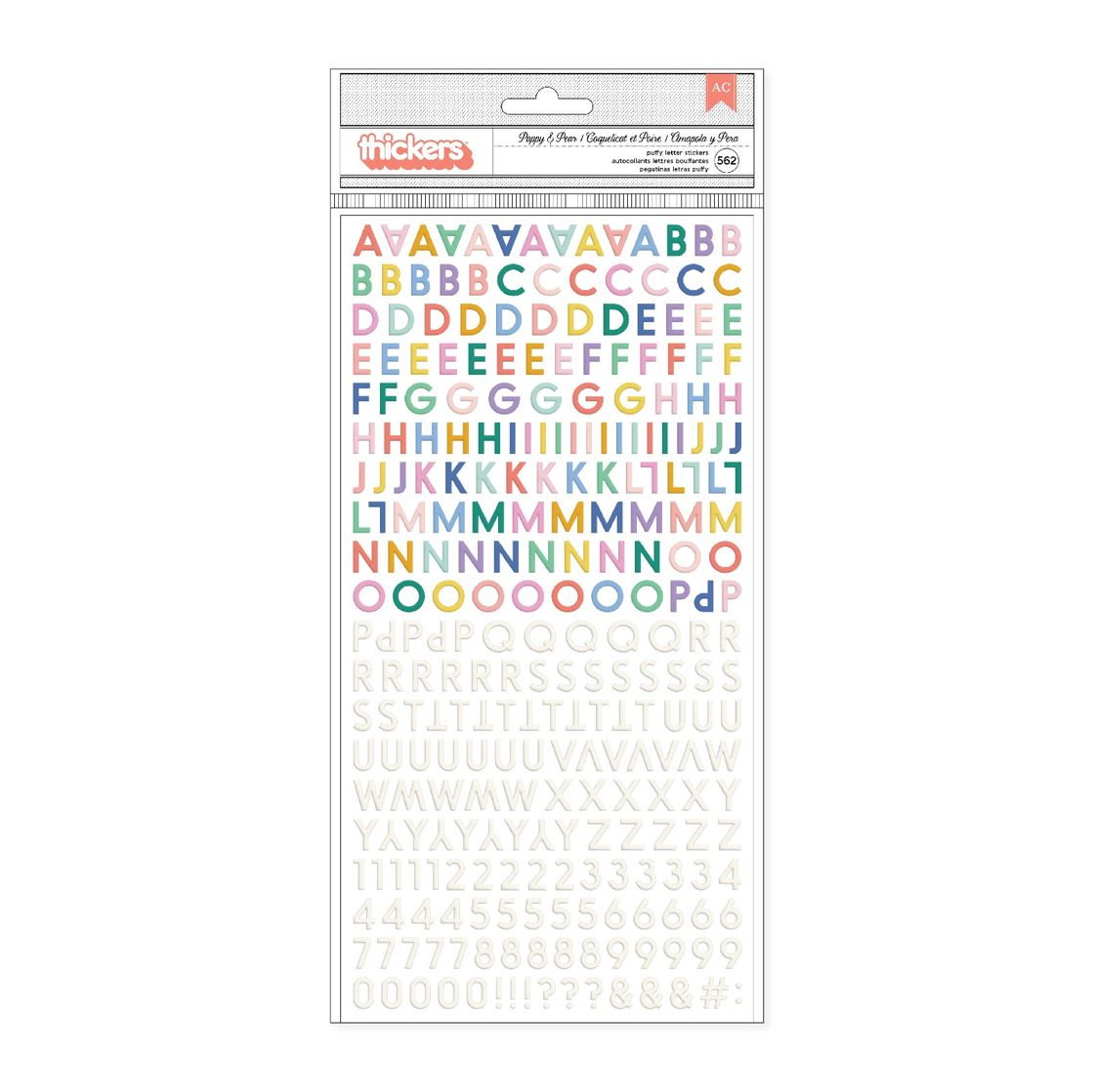 American Crafts Hello Little Girl Thickers Stickers 562/Pkg