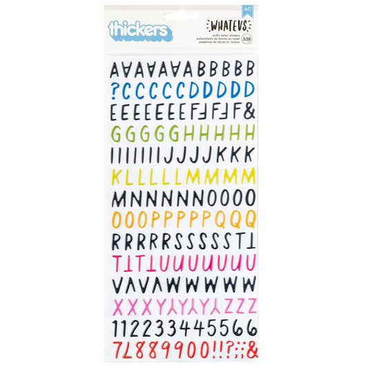 American Crafts Whatevs Thickers Stickers 338/Pkg