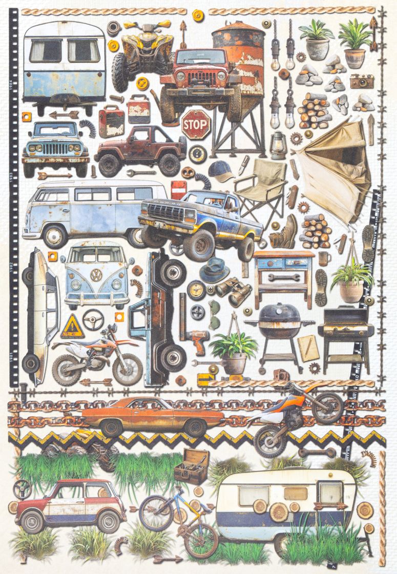 Rust and Revs 2.0 Laser Cut Elements