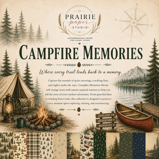 Prairie Paper Studio 12x12 Collection - Campfire Memories