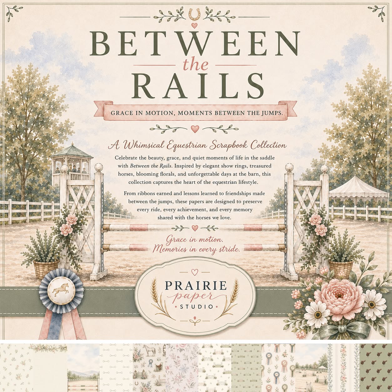 Prairie Paper Studio 12x12 Collection - Between the Rails