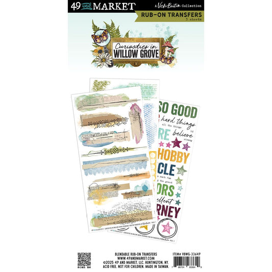 Curiosities in Willow Grove Blendable Rub on Transfers