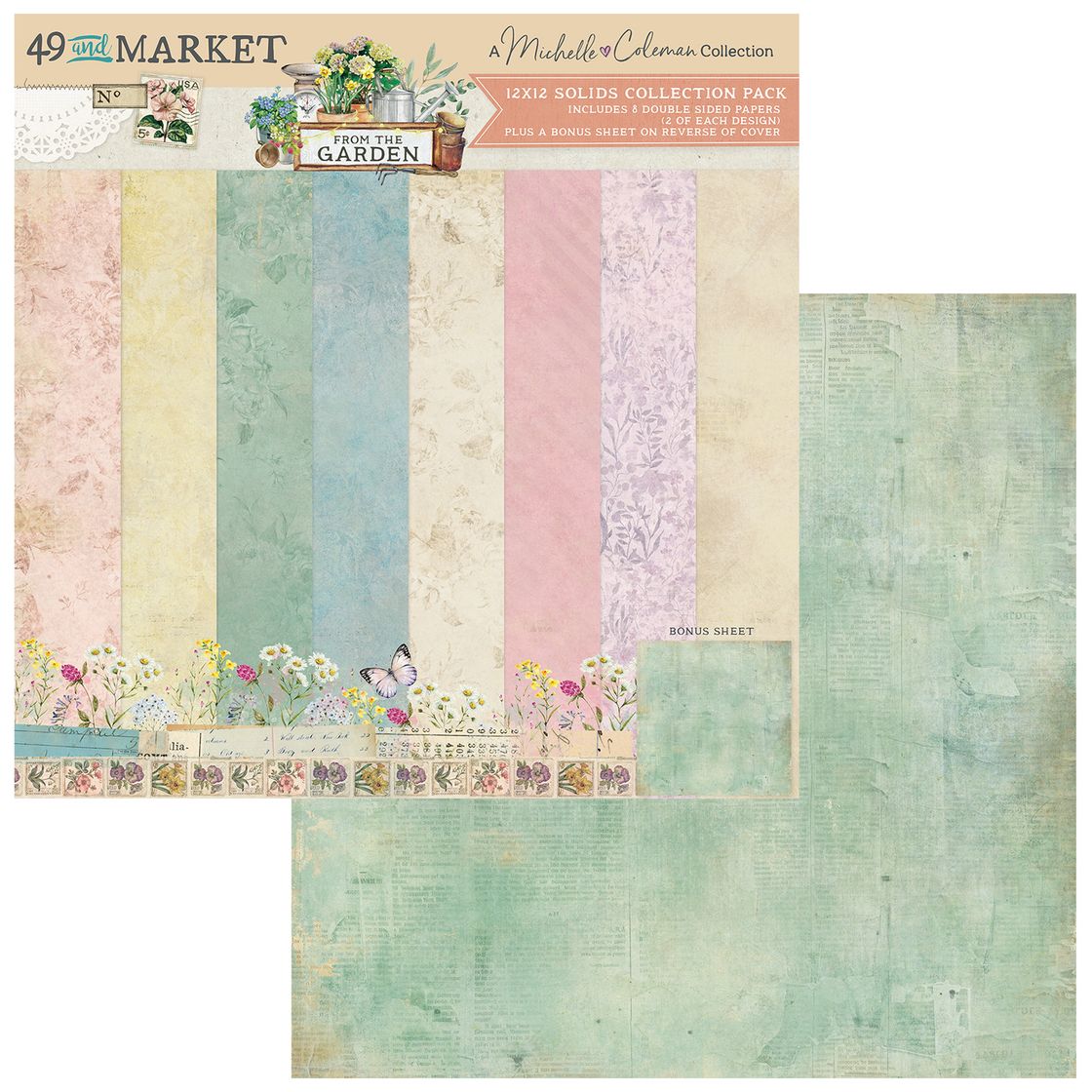 From the Garden 12x12 Solids Collection Pack