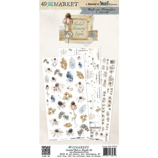 Faded Memory Lane Rub ons