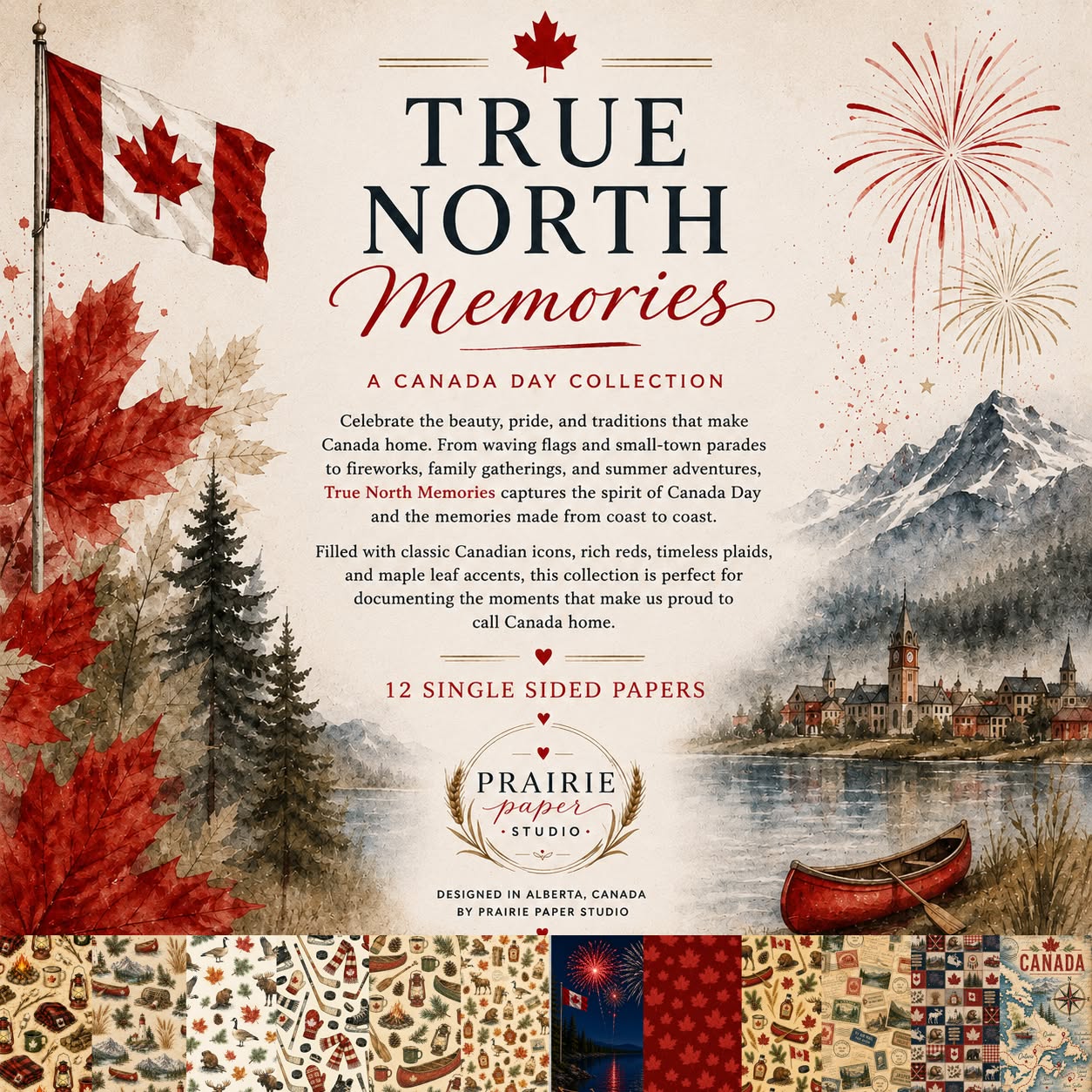 Prairie Paper Studio 12x12 Collection - True North Memories