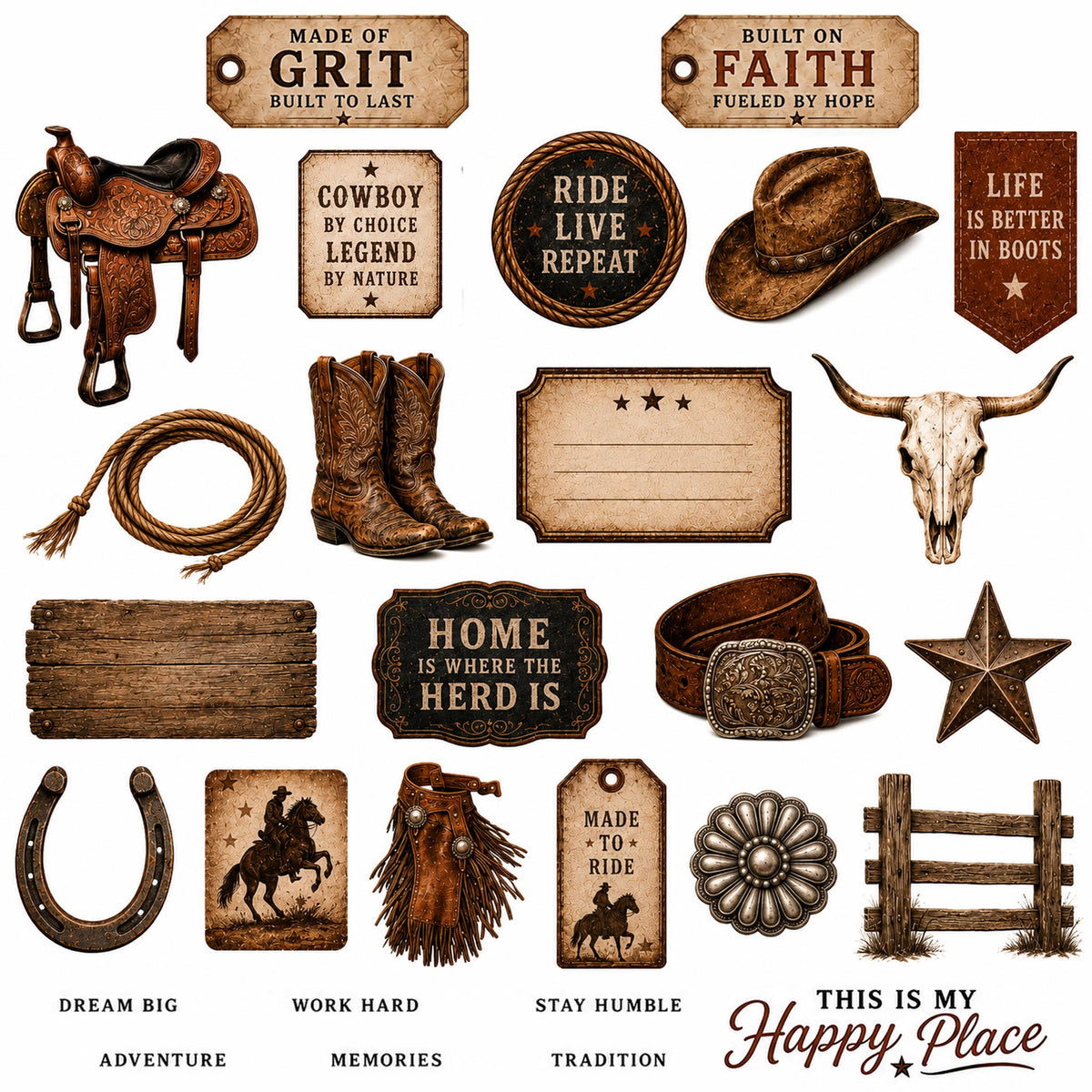 Prairie Paper Studio - Iron Spurs Ephemera 7