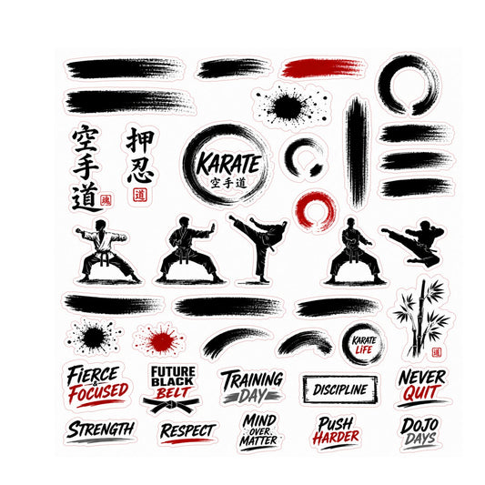 Prairie Paper Studio  - Fierce & Focused Karate Ephemera 1
