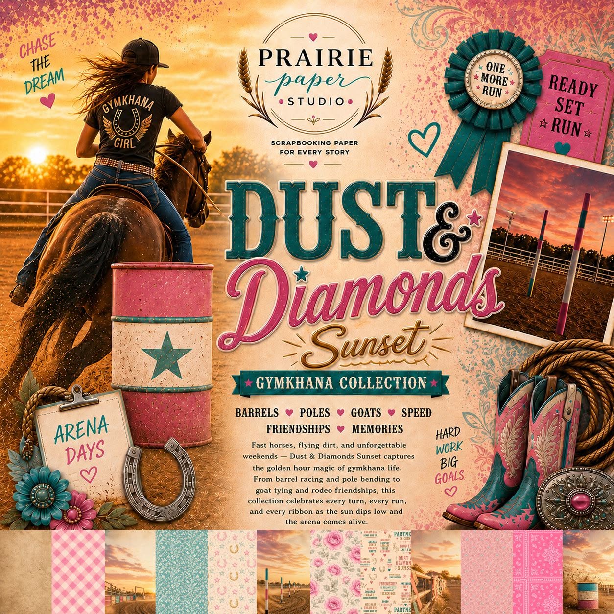 Prairie Paper Studio 12x12 Collection - Dust & Diamonds