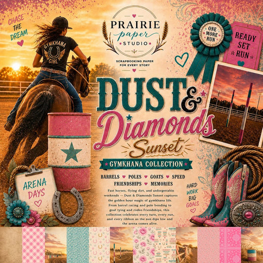 Prairie Paper Studio 12x12 Collection - Dust & Diamonds