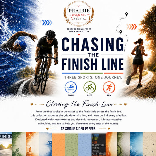 Prairie Paper Studio 12x12 Collection - Chasing the Finish Line