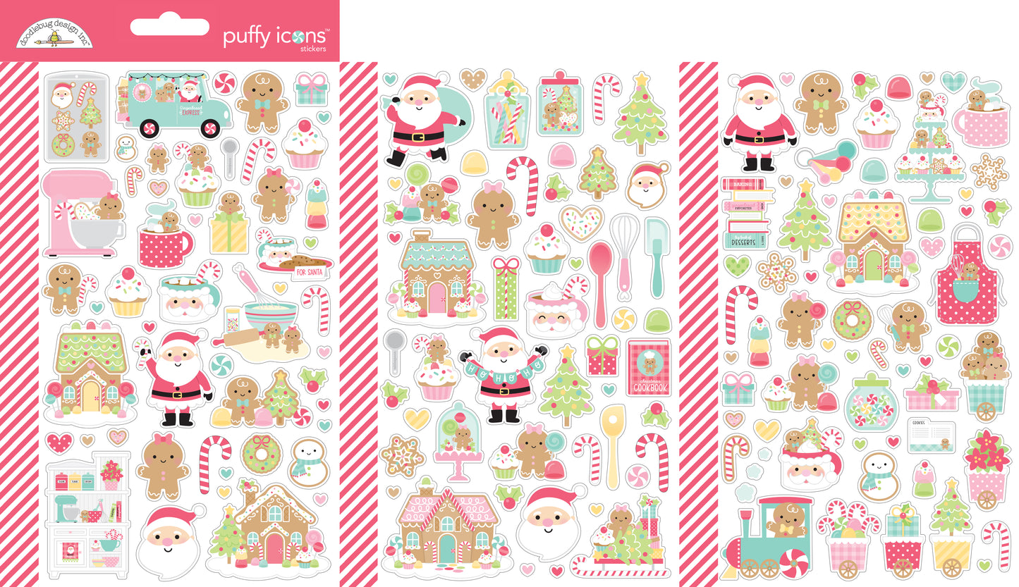 Doodlebug Gingerbread Kisses Mini Icons