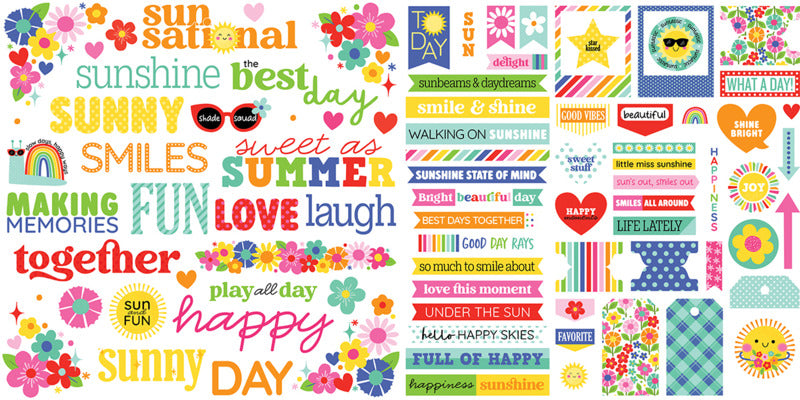 Bella Blvd Sunny Days Ephemera Words