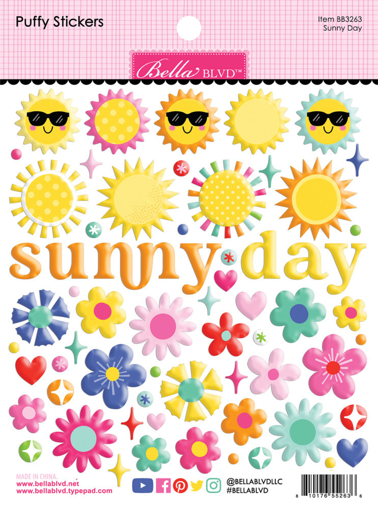 Bella Blvd Sunny Days Puffy Stickers