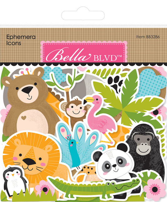 Bella Blvd Ephemera Icons - Zoo Day