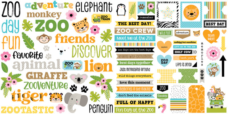 Bella Blvd Ephemera Words - Zoo Day