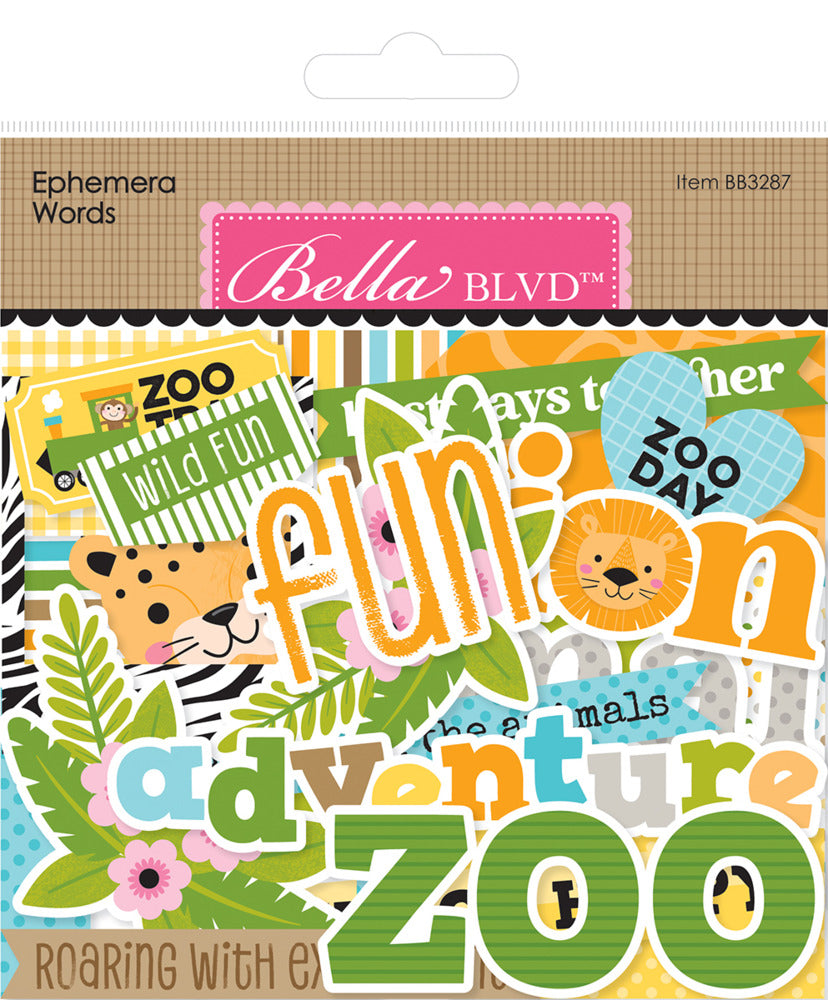 Bella Blvd Ephemera Words - Zoo Day